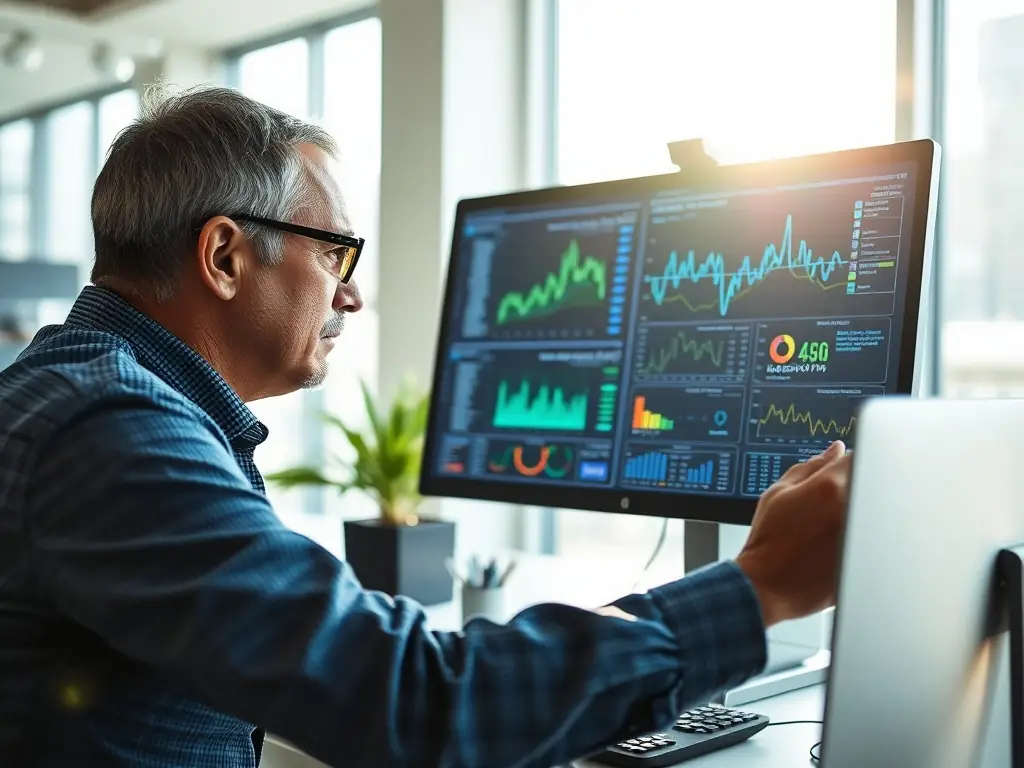 A cybersecurity expert demonstrating threat detection software to a client, highlighting the importance of data protection.